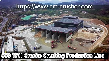 550-ton per hour granite crushing production line