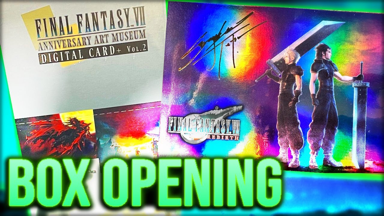 FINAL FANTASY VII: REBIRTH Official Trading Cards Opening