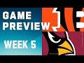 Cincinatti Bengals vs. Arizona Cardinals | 2023 Week 5 Game Preview