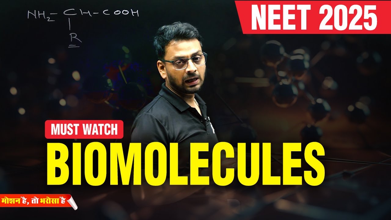 👉Biomolecules | NEET 2025 | NEET FREE CLASSES | MOTION ONLINE 
