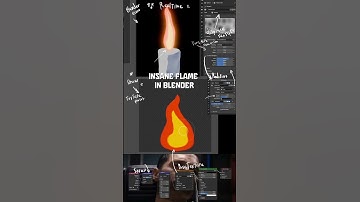 insane flame in blender #b3d #blender3d #3danimation