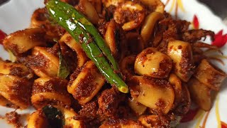 Squid Fry recipe in Tamil | கனவா மீன் வறுவல்