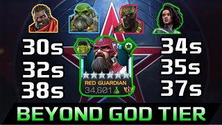 THE BEYOND GOD TIER DESTRUCTION OF RED GUARDIAN CONTINUES: More Battlegrounds Insanity! | Mcoc