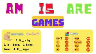 Am  Is  Are | Games for kids | Verb to be | English Grammar