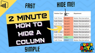 Hide Columns in Power BI | Power BI Tricks & Tutorials