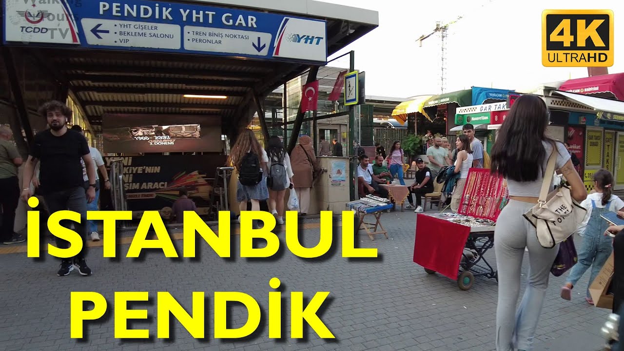 İstanbul Pendik Walking Tour 4K UHD | Exploring Pendik Market