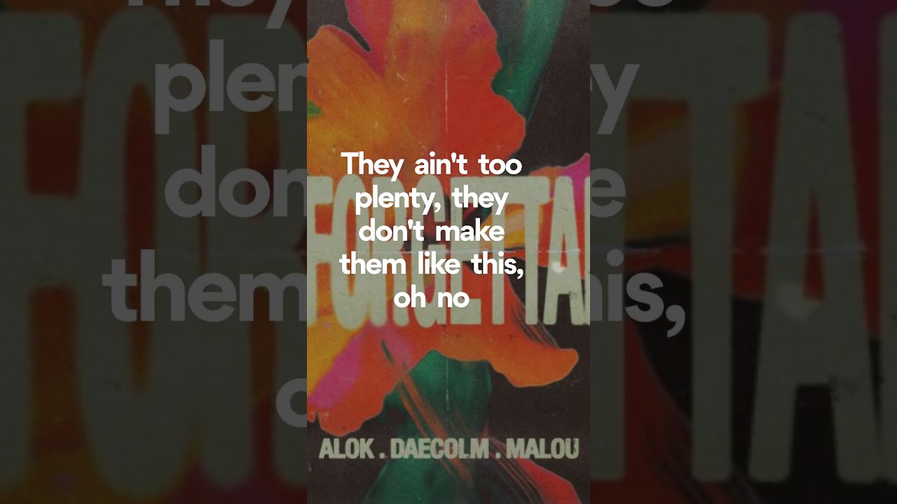 Alok, Unforgettable (Lyrics - Chorus)