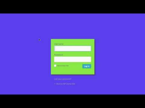 Change The WordPress Login Screen's Design with Custom Login