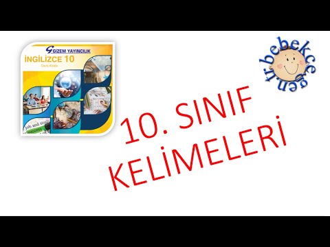 10. Sınıf İngilizce Dersi Kelimeleri (Gizem Yayıncılık)