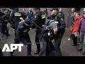 Police Clash With Pro-Palestine Protesters Outside Dutch Parliament in The Hague | APT