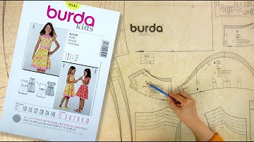 Understanding How to Use Ready Made Patterns - Burda Kids 9545 (FREE SAMPLE)