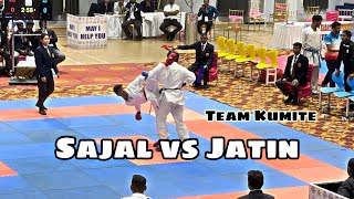 Sajal vs Jatin | Team kumite | Uttarakhand vs Madhya Pradesh | All India Karate Championship