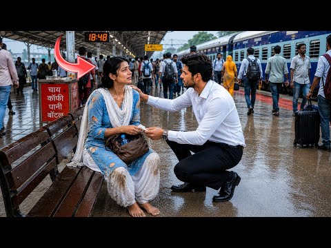 रेलवे स्टेशन पर रोती लड़की की मदद की, फिर उसकी असली पहचान जानकर सब हैरान रह गए!... #ips #dm 