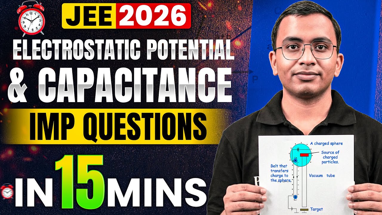 Electrostatic Potential & Capacitance in 15 Mins🔥😱| Rapid Revision JEE 2026 Physics