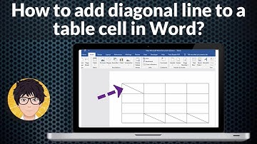 How to add diagonal line to a table in Word