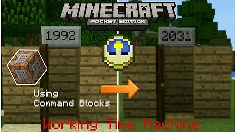 Working Time Machine| Minecraft Pocket Edition Tutorial
