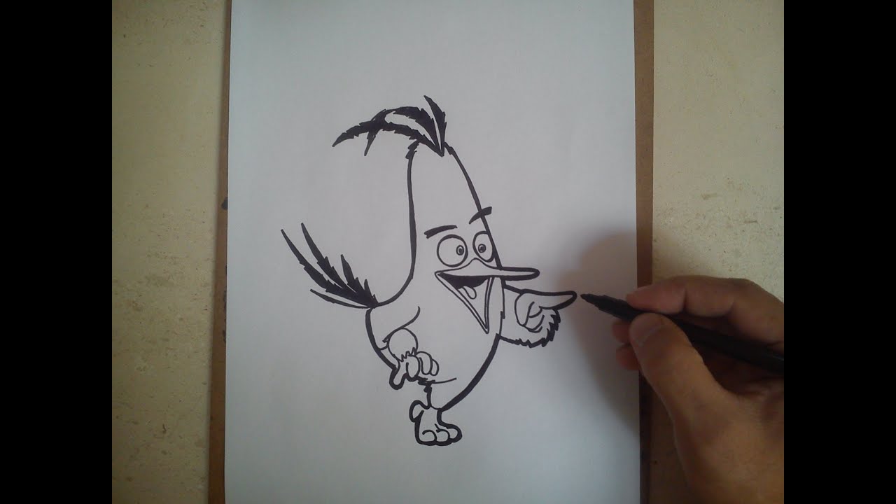 Como dibujar a chuck de angry birds movie / HOW TO DRAW A CHUCK ANGRY ...