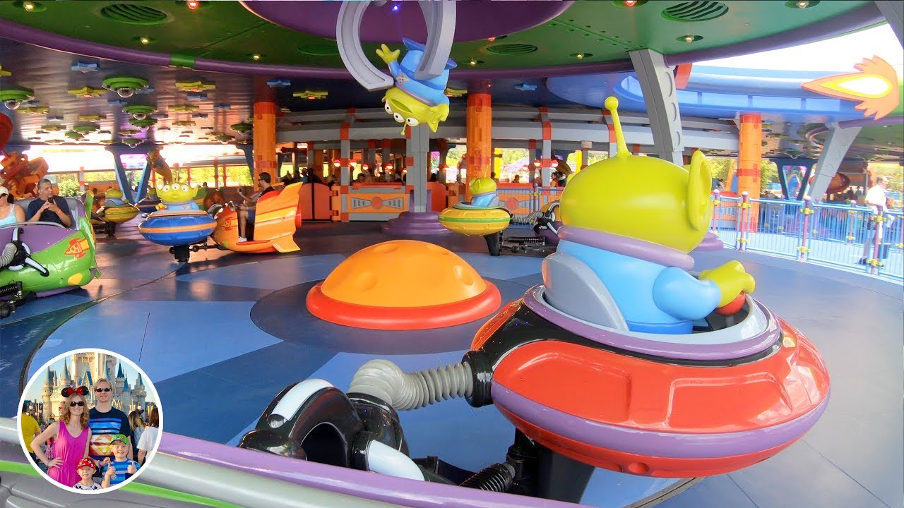 Alien Swirling Saucers Full Ride POV Toy Story Land at Disney's Hollywood Studios YouTube