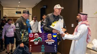 Tyson Fury lands in Saudi Arabia with huge entourage for Oleksandr Usyk fight – but someone missing