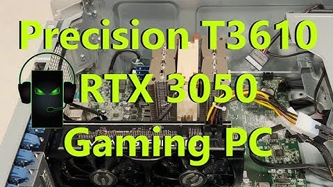Precision T3610 RTX 3050 Noctua Heatsink Gaming Computer + Game Testing #pubg #fortnite