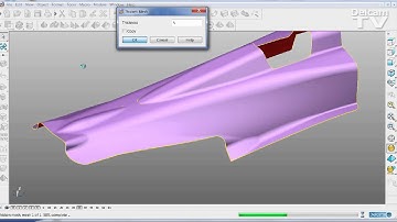 Thicken Mesh - PowerSHAPE 2013 R2