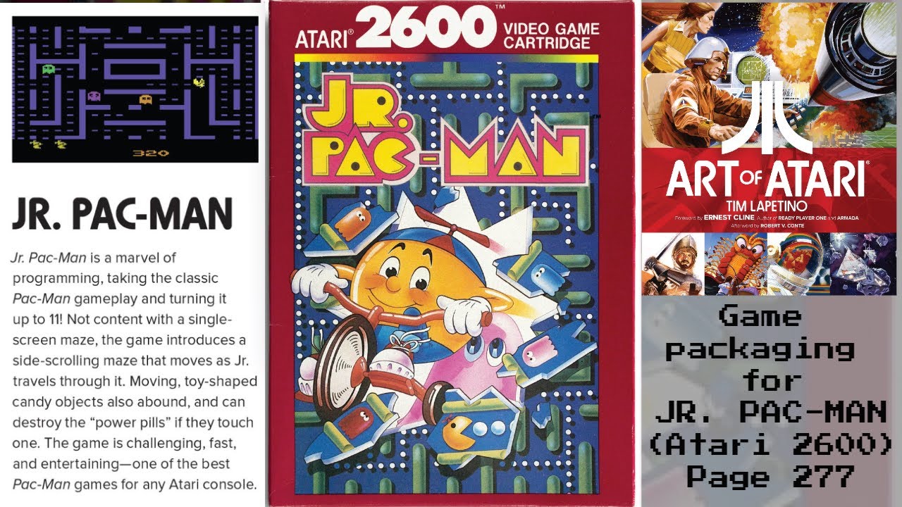 Game packaging for JR. PAC-MAN (Atari 2600) Page 277 - YouTube