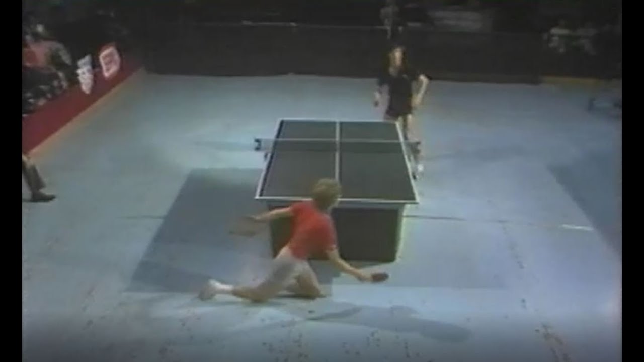 Excellent Diving Game Point by Dean Doyle in 1980 Northwestern Open Hardbat Finals