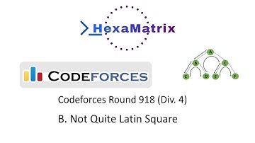 B. Not Quite Latin Square || Codeforces Round 918 (Div. 4) || Bangla explanation