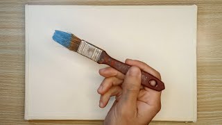 A Beautiful Winter Afternoon / Acrylic Painting For Beginners