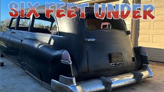 1950 Cadillac Hearse, resurrection,  installing the Jimenez brothers rear suspension. . EP5