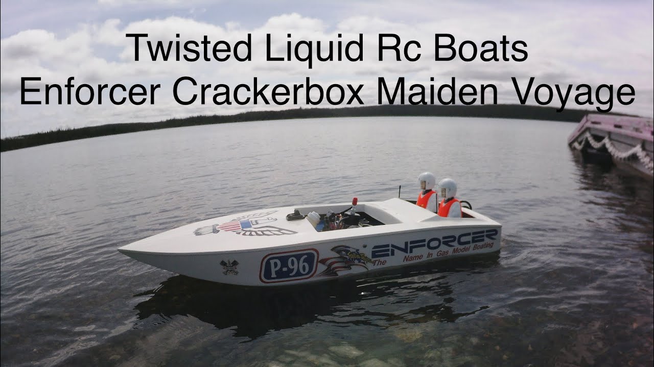 Enforcer Crackerbox Rc Boat Onboard Maiden Voyage - YouTube