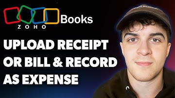 How to Upload Receipt or Bill and Record as Expense in Zoho Books (Full 2025 Guide)