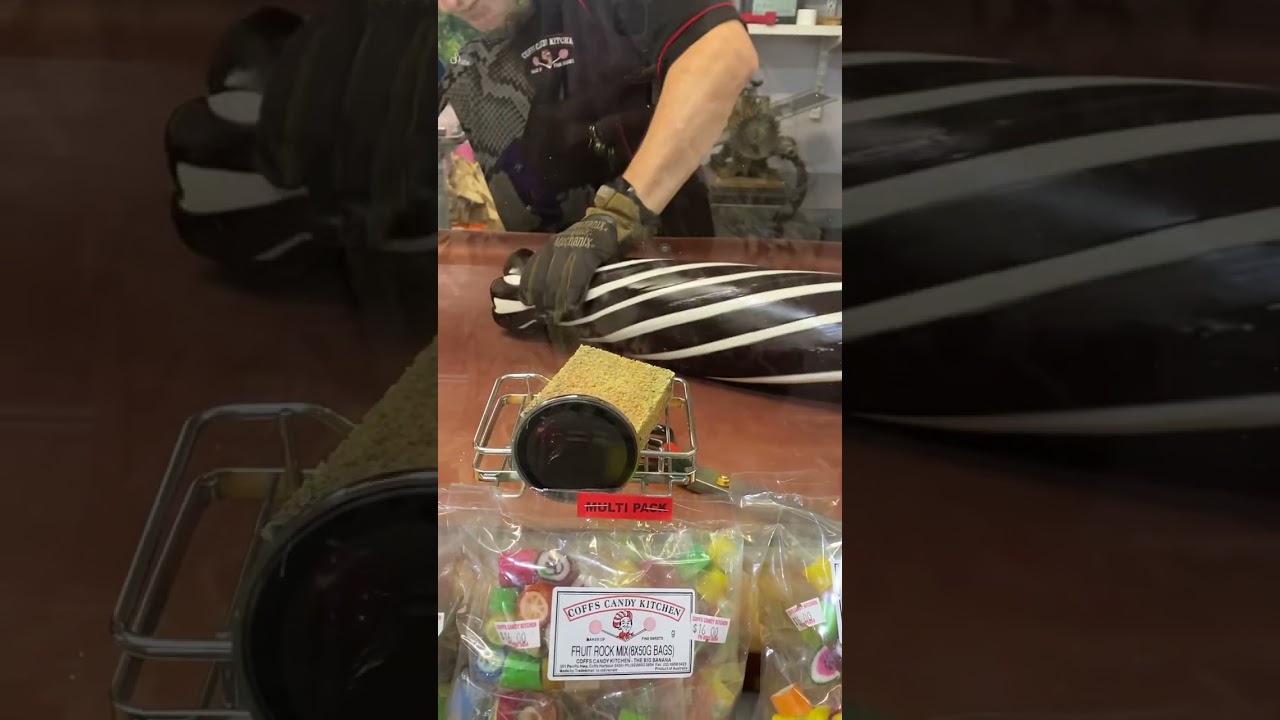 ￼ Australian candy. This is how they make.