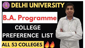 College Preference List BA (Programme) Delhi University | CSAS Phase-2 | CUET 2023 |ELEGANT CLASES 🔥