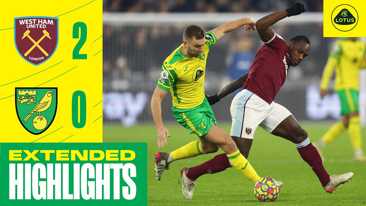 EXTENDED HIGHLIGHTS West Ham United 2-0 Norwich City