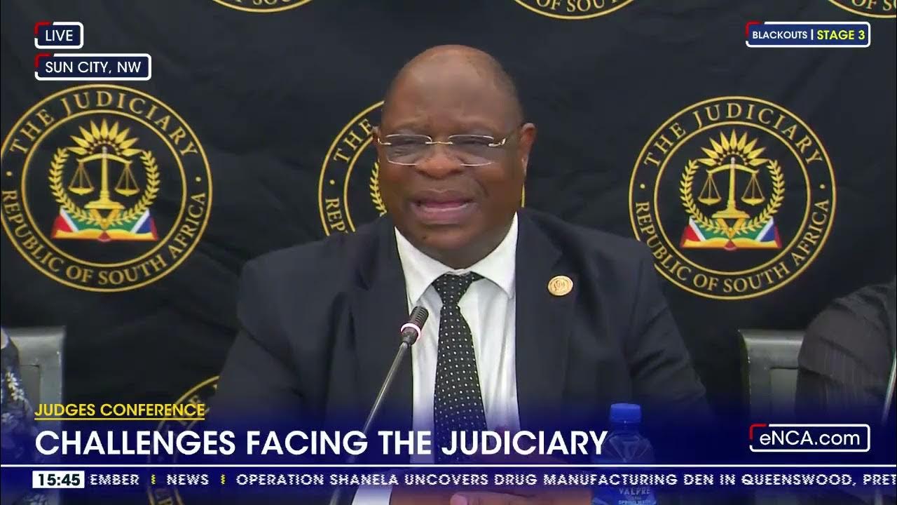 Chief Justice Raymond Zondo addresses 2023 Judges Conference media