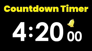 4 Hour 20 Minute Countdown Timer with Alarm #timerstore #4h20m #countdown