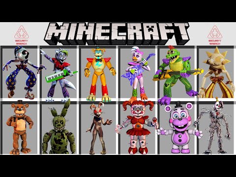 МОД НА ВСЕ ВИДЫ АНИМАТРОНИКОВ ФНАФ В МАЙНКРАФТ FNAF SECURITY BREACH MINECRAFT MOD in Minecraft PE