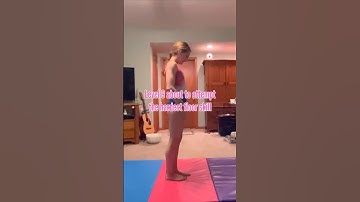 Level 9 Gymnast Attempting the Hardest Floor Skill 👀😅 #floorskills #gymnast #gymnastics #funny