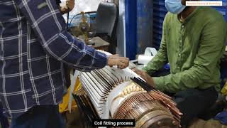 Dc Motor Armature Rewinding 25KW, 600/1850Rpm From: Majeda Electric And Workshop In Bangladesh