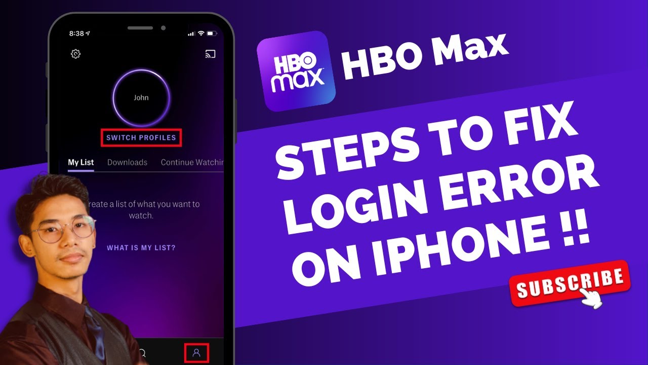 HBO Max - Fix Login Error on iPhone !