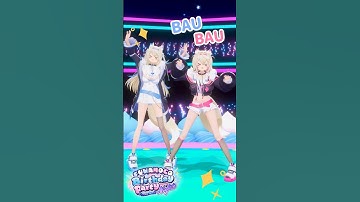 愚かな悪魔の番犬たちの 3D 誕生日パーティーをお見逃しなく! 🐾🩵🩷 #FUWAMOCO #shorts #ホロライブ #vtuber