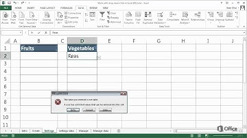 Training_ Create and manage drop-down lists in Excel 2013_ Input and error messages - Video 3 of 4