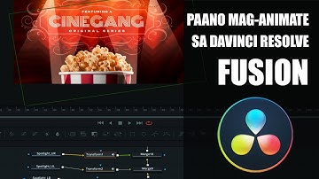 Basic Motion graphics using Davinci Resolve and Davinci Fusion (Tagalog Tutorial)