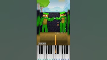 JJ and Mikey - Drawing Challenge | Maizen Minecraft Animation @EllaToonss - Piano Tutorial