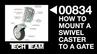 How To Mount a Swivel Caster to a Gate