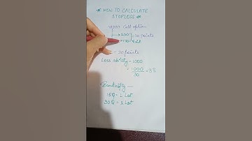 how to calculate stoploss 👆#stocks #trading #sharemarket #optionstrading #tradingstrategy