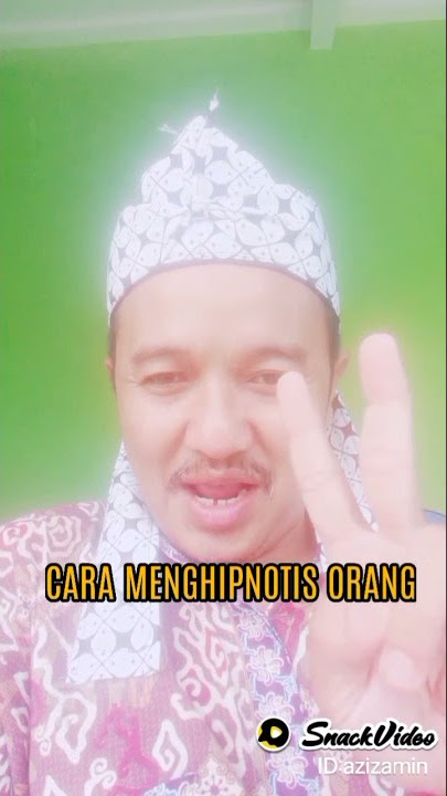 CARA AMPUH MENGHIPNOTIS ORANG