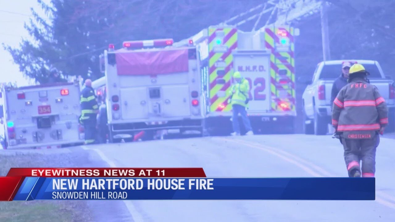 Huge House Fire in New Hartford - YouTube