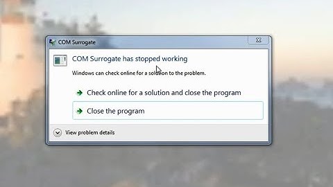 How to fix COM Surrogate Error